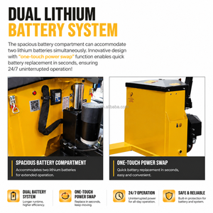 Chariot à palettes tout-terrain à batterie, 3,0 tonnes, directement de l'usine, pour usage extérieur et terrains accidentés - Product Image 4