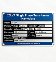 Transformateur de poteau immergé dans l'huile monophasé ANSI 100 kVA, 7,62 kV vers 240 V/480 V, pour la distribution d'énergie au réseau rural