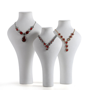 Leather Necklace Display Mannequin with Customized Color and <b>Packaging</b> for Elegant Necklace Showcase - Product Image 3