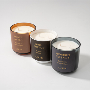 Bougie parfumée en cire de soja dans un bocal en verre de luxe, artisanale, écologique, marque privée AIKUN, pour la Saint-Valentin, les mariages et la décoration de la maison - Product Image 1