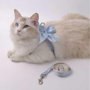 Arnés y Correa para Gato Estilo Japonés y Coreano, Arnés Rosa para Gato con Corbatín, Elegante Arnés Tipo Chaleco para Mascotas Estilo Princesa - Product Image 2