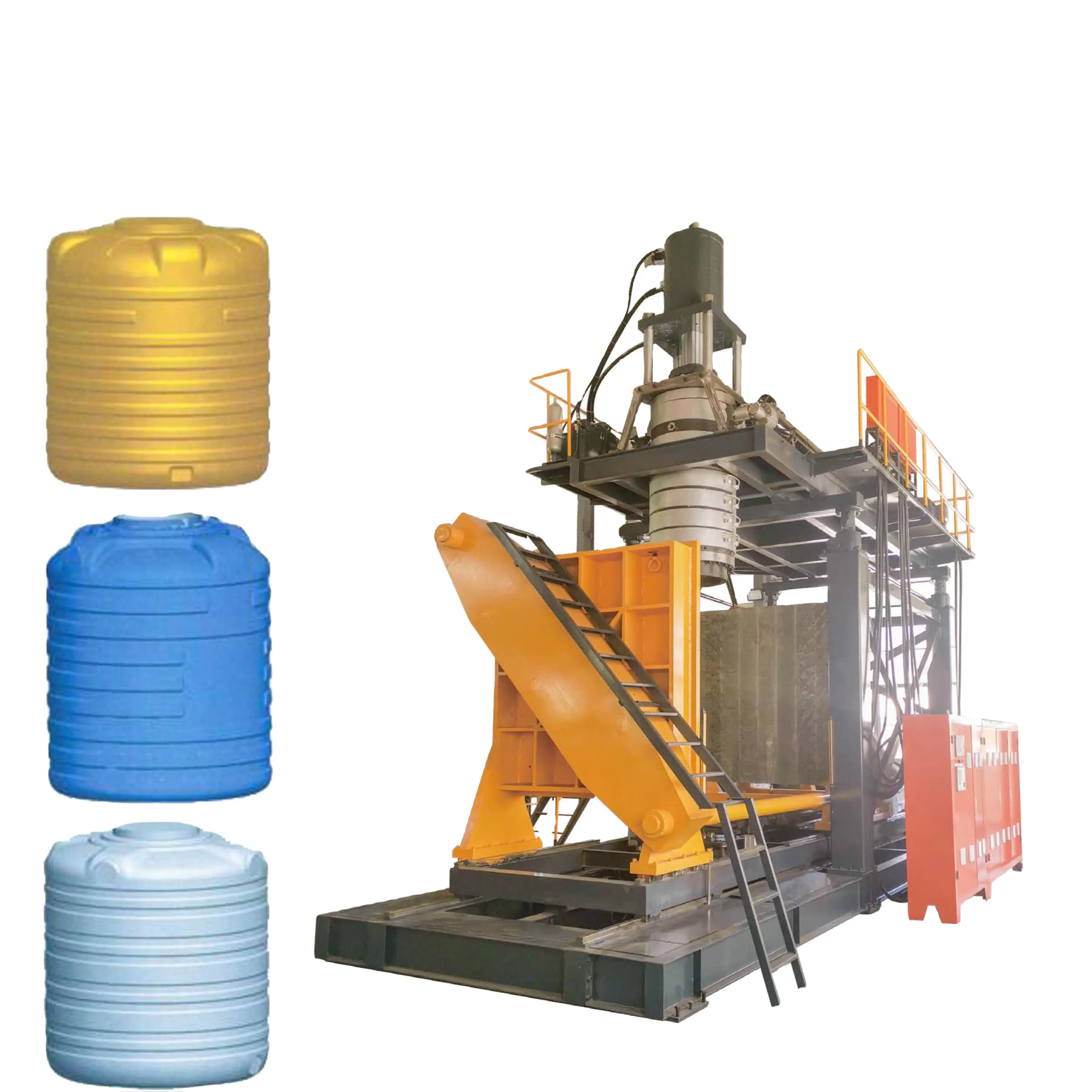 Plastik su depolama tankı üretim hattı 1000L HDPE ekstrüzyon üflemeli kalıplama makinesi fiyat