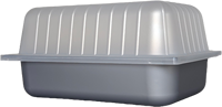 Conteneur à gelato en plastique PP de grande capacité de qualité alimentaire, conteneurs rectangulaires pour crème glacée avec couvercle pour hôtel