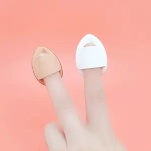 3 Pcs Per Set Powder Puff Beauty Mini Finger Makeup Puff Cosmetic Sponge Use For Liquid Foundation Concealer