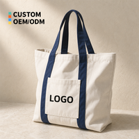 Personalisierte Logo-Tragetasche mit Bodenfalte und Tragegriff, Vordertasche, Großhandel Canvas-Tasche zum Muttertag