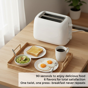 Modernos Hornos Tostadores Eléctricos Compactos <span class=keywords><strong>de</strong></span> Alta Calidad con Temporizador y Funciones <span class=keywords><strong>de</strong></span> Cocción Sencilla para Preparar Desayunos en la Cocina - Product Image 4