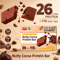 Barre protéinée OEM personnalisée en gros, barre protéinée au chocolat, collation pour le petit-déjeuner, vente en gros, nutrition diététique, fournisseur direct d'usine en boîte