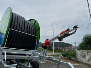 معدات زراعية: بكرة خرطوم متنقلة لنظام ري المزارع بعلبة تروس معدنية - Product Image 5