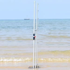 Canne à pêche Proskyer Surf Rod 8m 3 sections pour lancer à longue distance, pêche en mer, poissons d'eau salée, action extra rapide, guides SIC - Product Image 1