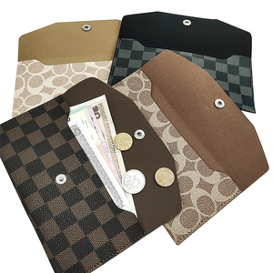 ארנק קצר מינימליסטי רטרו נגד גניבה ותיק קוסמטיקה עם בטנת עור PU בדוגמת סוכריות, מעטפת כסף רב פעמית - Product Image 5