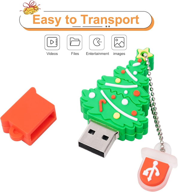Personalized Christmas Gift USB Sticks Factory Supply Customized USB 3.0 Flash Pendrive High Speed 1-Year Warranty OEM/ODM Stock