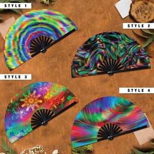 Éventails pliants en bambou de style traditionnel imprimés sur mesure pour les événements, les spectacles de danse, les festivals, les cadeaux - Product Image 4