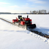 Tracteur chenillé rotatif à engrenages 25 CV 2RM de qualité supérieure, le plus vendu, pour déneigement, avec boîte de vitesses personnalisée pour vergers basse altitude