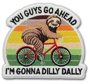 Parches Bordados 'You Guys Come First', 'I'm Going to Pick Them Slowly', Parche de Bicicleta Sloth, Apto para Chaquetas, Gorras y Ropa - Product Image 1