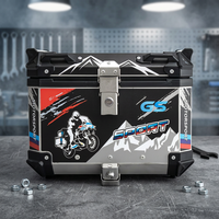 Boîte à bagages arrière pour moto OEM ODM, 45L, grand espace, capacité de 50 kg, avec doublure de protection intérieure