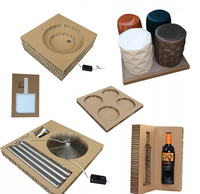 Papier d'emballage kraft 10mm, 50 pièces, en carton nid d'abeille, bloc de revêtement intérieur, papier en forme de nid d'abeille haute résistance