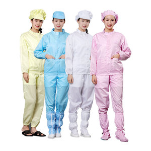 Bata de Laboratorio de Poliéster Antiestática de Manga Larga, Overol Ignífugo, Protección ESD, <span class=keywords><strong>Ropa</strong></span> de Trabajo de Seguridad Lavable para Personas Sensibles - Product Image 1