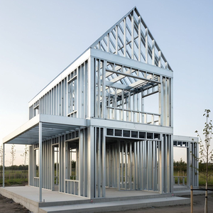 Villa préfabriquée en acier léger, villa modulaire personnalisée, bâtiment résidentiel moderne, maison - Product Image 1