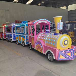 Paseo en tren eléctrico de alta calidad para niños para Parque de Atracciones centro comercial centro de negocios batería de acero fábrica venta completa - Product Image 3