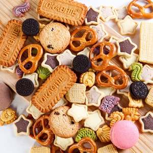 Popular Rosa Mini flor redonda pastel arco en forma de galletas comestibles aperitivos galletas para pastel Navidad Pascua Decoración - Product Image 2