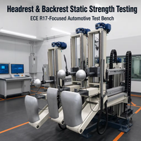 HOTOTECH ECE R17 Machine d'essai de résistance statique pour appuie-tête et dossier de siège auto, équipement de test de retenue automobile