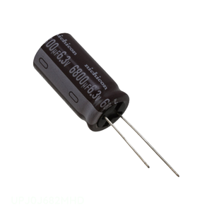 Distribuidor Autorizado UPJ0J682MHD Condensador de Aluminio de 6800uF 20% 6.3V RADIAL 6800 uF - Product Image 1
