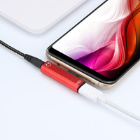 Adaptateur audio 2-en-1 Type-C vers 3,5 mm, charge rapide PD, répartiteur de casque, compatible avec les téléphones iPhone et Samsung