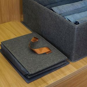 Caja Catiónica Plegable, Lavable, Reforzada por Ambos Lados, Portátil, Cajas Grandes para Almacenamiento de Ropa, para el Hogar - Product Image 2