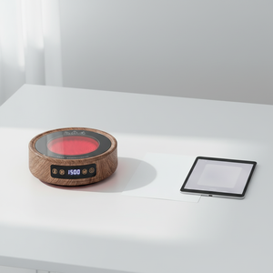 Cocina de Cerámica Digital de 1000W, Estufa Infrarroja Eléctrica Multifuncional, Instalación en Encimera, Uso Doméstico y Hotelero, Color Madera - Product Image 3