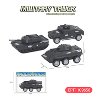 EPT $1 Jouets 1: 64 Véhicule militaire coulissant en alliage Camions Jouets Camion Jouets Véhicules Petites voitures pour enfants