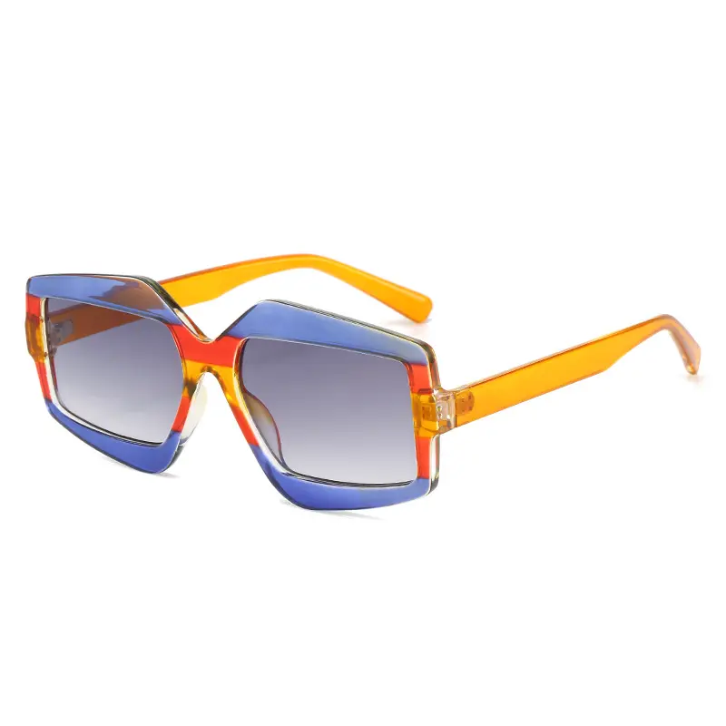 Occhiali da sole color caramella di nuova personalità occhiali da sole classici uv400 da donna occhiali da vista personalizzati con logo all'ingrosso