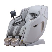Fauteuil de massage complet avec airbag, massage des jambes séparées, écran LCD, commande vocale, chargement sans fil, rouleau pour mollets, ions négatifs