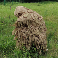 Pantalon de camouflage bionique léger et respirant à séchage rapide pour la chasse et l'entraînement CS, motif feuilles 3D, camouflage désert, pour tenue de chasse en arbre extérieur