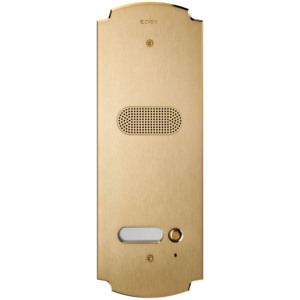 Placa de Puerta de Latón Patavium 2F Plus Audio con 1 Botón, 34.2 cm de Altura - Product Image 1