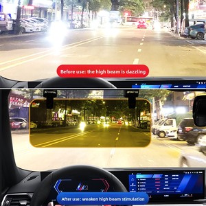 Ewitgo Universal HD UV Sunshade Auto Night Vision Flip Shield Plastic Geometric Pattern Car Windshield Front <b>Window</b> Visor - Product Image 6
