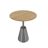 Table basse ronde européenne moderne en acier inoxydable et matériau en pierre Table d'appoint de salon ou d'angle de canapé