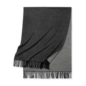 צעיף קשמיר טהור בזוהרת הפיך כפול פנים הקטטה הפנימית mongolia oem התאמה אישית צמר יוקרתי 447 צבע מוצק - Product Image 3