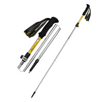 Nouvelles bâtons de randonnée d'extérieur en alliage d'aluminium 6061, télescopiques, pliables, réglables de 35 à 125 cm, équipement de randonnée Newcastle N82 Pro+