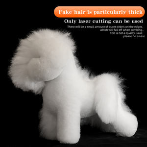 Modelo de práctica de peluquería canina Bichon, esqueleto para competición y enseñanza, altura del hombro 28 cm, para práctica de esteticista canina y estudiante de peluquería. - Product Image 4