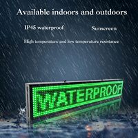 Panneau publicitaire LED P3 pour extérieur et intérieur 40*18 pouces Boîte à lumière roulante pour magasin de détail et présentoir de bienvenue