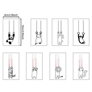 Tatouages temporaires colorés, autocollants pour le visage, animaux mignons colorés, anneaux et maquillage à gratter, <span class=keywords><strong>tatouage</strong></span> imperméable pour le dos, le bras - Product Image 2