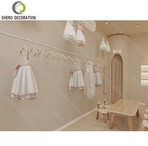 Fashion Kids Clothing Shop Design Customized Metal Garment Display Rack Clothing Store Display Rack Clothing Store Furniture - Product Image 3