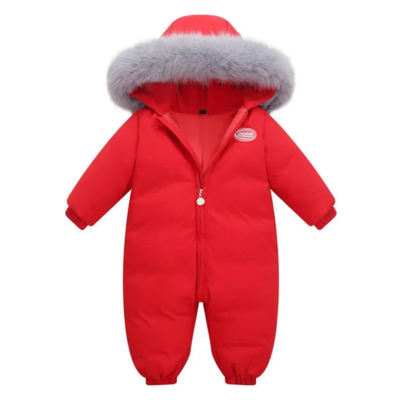 2021 Nieuwe Baby Overalls Donsjack Jongen Jumpsuits Peuter Meisje Kleding Pak Sneeuw Winter Jas Dikke Baby Overjas Kids Kleding