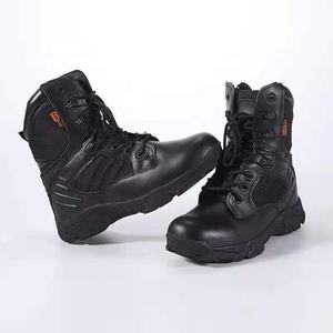 Double Safe Hot Herren Voll narben leder rutsch fest Outdoor Jungle Wandern Wasserdichte Gummi Taktische Stiefel für Herren - Product Image 4