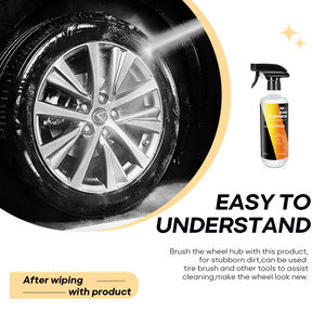 Le produit de lavage de voiture de 500ml du nettoyant pour jantes peut éliminer complètement toutes sortes de taches et de résidus d'huile des pneus pour les détails de la voiture - Product Image 6