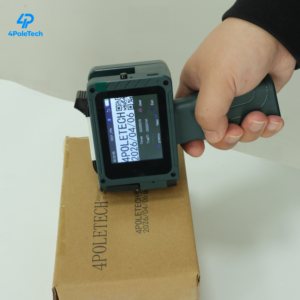 Imprimante à jet d'encre portable intelligente 4POLETECH 12,7 mm à séchage <span class=keywords><strong>rapide</strong></span> pour <span class=keywords><strong>impression</strong></span> sur métal, tuyau, acier, tissu, imprimante à jet d'encre portative améliorée - Product Image 3