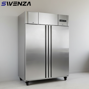 Réfrigérateur-congélateur commercial SWENZA grande capacité, double porte, style personnalisé, en acier inoxydable - Product Image 1