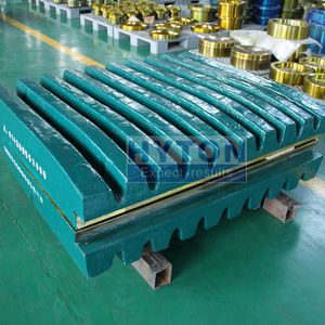 Placa de mandíbula movible de Mn18 + Cr26 Suit C140 C145 Piezas de desgaste de trituradora de mandíbula - Product Image 2