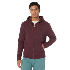 Nouveau Hoodie Zippé Entièrement Brodé en Coton 100% (410 g/m²) sans Cordon de Serrage, Vente en Gros 2025 - Product Image 1