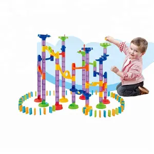 2 In 1 3D Maze Ball Run e Domino 208 pz gioco Domino plastica per bambini